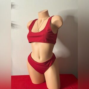 Red 2 Piece Bikini Set